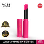 Buy FACES CANADA Long Stay 3-in-1 Matte Lipstick - Notice Me Pink 06, 2 gm - Purplle