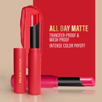 Buy FACES CANADA Long Stay 3-in-1 Matte Lipstick - Haute Plum 08, 2 gm - Purplle