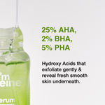 Buy mCaffeine Green Tea Face Serum with 25% AHA, 2% BHA, 5% PHA - Purplle