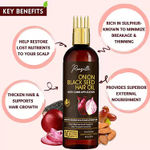 Buy Ronzille Onion Hair Oil With Black Seed Oil Extracts - Controls Hair Fall - 100Ml - Purplle