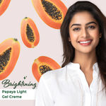 Buy Good Vibes Papaya Brightening Light Gel Cream | Reduces Spots, Nourishing | No Parabens, No Sulphates, No Mineral Oil, No Animal Testing (50 g) - Purplle