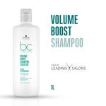 Buy Schwarzkopf Professional Bonacure Volume Boost shampoo with Creatine | For Fine Hair (1000 ml) - Purplle