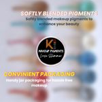 Buy KINDED Loose Shimmer Makeup Foil Pigments Glitter Eyeshadow for Smokey Eyes Face Brow Bones Body Highlighter Metallic Lip Gloss Nail Art Beauty Shiny Powder Pearls Dust for Women (3 gm, Golden) - Purplle