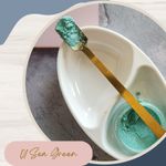 Buy KINDED Loose Shimmer Makeup Foil Pigments Glitter Eyeshadow for Women Smokey Eyes Face Brow Bones Body Highlighter Metallic Beauty Shiny Dust Powder Pearls (Combo 3gm each, Sea Green & Rose Gold) - Purplle