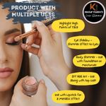 Buy KINDED Loose Shimmer Makeup Foil Pigments Glitter Eyeshadow for Women Smokey Eyes Face Brow Bones Body Highlighter Metallic Beauty Shiny Dust Powder Pearls (Combo 3gm each, Dark Blue & Copper) - Purplle