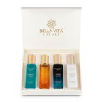 Bella Vita Organic Unisex Luxury Perfume Gift Set 4x20 ML (SKAI, FRESH,  WHITEOUD, PATCHOULI) for Men & Women (Pack of 4)