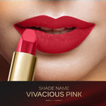 Buy FACES CANADA Matte Addiction Lipstick - Vivacious Pink, 3.7 gm| 9HR Longstay | HD Luxe Finish | Intense Color | Hydrating Comfort | Primer Infused | Smooth Creamy Texture |With Mulberry & Shea Butter - Purplle