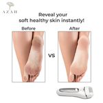 Buy Azah Electric Callus Remover | Professional Pedicure & Feet Care | Removes Dead Skin | 3 Roller Heads | Rechargeable & Washable - Purplle