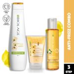 Buy Biolage Smoothproof Shampoo + Smoothproof Deep Treatment Pack for Frizzy Hair + Smoothproof 6-in1 Deep Smoothening Serum (400 ml, 100 ml, 100 ml) - Purplle