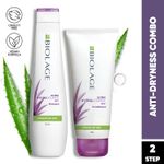 Buy Biolage Professional Hydrasource Anti-Dryness Shampoo and Conditioner Combo, Hydrates and Moisturizes Dry Hair, Enriched with Aloe, 400ml + 196g - Purplle