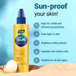 Buy Joy Hello Sun Sunblock & Anti Tan Daily Brightening Body Serum Sunscreen SPF 35 PA+++(150ml) - Purplle