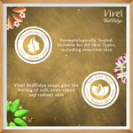 Buy Vivel VedVidya Luxury Pack of 3 Skincare Soaps for Soft, Even-toned, Clear, Radiant and Glowing Skin, Suitable for all Skin types, 100g Pack of 3 - Purplle