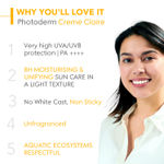 Buy Bioderma Photoderm CremeA Claire Light SPF 50+ Sunscreen Cream Sensitive Dry Skin, 40 ml - Purplle