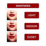 Buy Matt look Power Last Lip Stain Crayon Lipstick, Rich Colour, Non Transfer, Mask Proof & Luxurious Creamy Matte, Spanish Red (1.3g) - Purplle