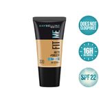 Buy Maybelline New York Fit Me Matte+Poreless Liquid Foundation Tube - Toffee 330 (18 ml) - Purplle