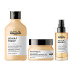 Buy L'Oreal Professionnel Serie Expert Absolut Repair Shampoo +Serie Expert Absolut Repair Mask + Absolut Repair Oil 10-in-1 (300ml + 250 gm + 90 ml) - Purplle