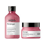 Buy L'Oreal Professionnel Serie Expert Pro Longer Shampoo + Serie Expert Pro Longer Mask | With Filler-A100 and Amino Acid (300ml+250gm) - Purplle