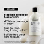 Buy L'Oreal ProfessionnelSerie Expert Metal DX Anti-Metal Cleansing Cream Shampoo + Combo of Metal DX Hair Mask|(300ml+250gm) |For Damaged & Colored Hair - Purplle