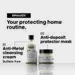 Buy L'Oreal ProfessionnelSerie Expert Metal DX Anti-Metal Cleansing Cream Shampoo + Combo of Metal DX Hair Mask|(300ml+250gm) |For Damaged & Colored Hair - Purplle