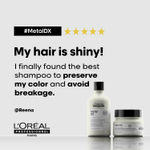 Buy L'Oreal ProfessionnelSerie Expert Metal DX Anti-Metal Cleansing Cream Shampoo + Combo of Metal DX Hair Mask|(300ml+250gm) |For Damaged & Colored Hair - Purplle
