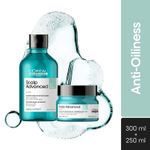 Buy L'Oreal Professionnel Scalp Advanced Anti-Oiliness Dermo-Purifier Shampoo + Scalp Advanced Anti-Oiliness 2-In-1 Deep Purifier Clay(300ml+250gms) - Purplle