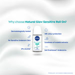 Buy Nivea natural glow Sensitive Roll On (50 ml) - Purplle