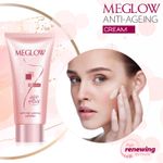 Buy MEGLOW Meglow Anti Ageing Cream Helps Delay Ageing,Brightens & Rejuvenating Dull Skin - 30g - Purplle