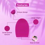 Buy MATRA Silicone Makeup Brush Cleaner & Beauty Sponge Makeup Blender Puff - Makeup Brush Cleaning Brush Egg, Foundation Sponge for flawless Make-up Powder Puff - Purplle