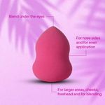 Buy MATRA Silicone Makeup Brush Cleaner & Beauty Sponge Makeup Blender Puff - Makeup Brush Cleaning Brush Egg, Foundation Sponge for flawless Make-up Powder Puff - Purplle