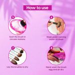 Buy MATRA Silicone Makeup Brush Cleaner & Beauty Sponge Makeup Blender Puff - Makeup Brush Cleaning Brush Egg, Foundation Sponge for flawless Make-up Powder Puff - Purplle