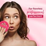 Buy MATRA Round Powder Puff - Soft Makeup Sponge Pad for Powder, Foundation, Compact, Cream & Concealer - Cosmetic Finger Puff Blender with Strap - Purplle