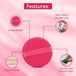 Buy MATRA Round Powder Puff - Soft Makeup Sponge Pad for Powder, Foundation, Compact, Cream & Concealer - Cosmetic Finger Puff Blender with Strap - Purplle