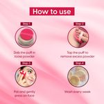 Buy MATRA Round Powder Puff - Soft Makeup Sponge Pad for Powder, Foundation, Compact, Cream & Concealer - Cosmetic Finger Puff Blender with Strap - Purplle