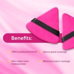 Buy MATRA Triangle Powder Puff - Soft Pizza Puff Makeup Sponge Pad for Powder, Foundation, Compact Cream & Concealer - Cosmetic Finger Puff Blender - Purplle