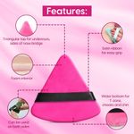 Buy MATRA Triangle Powder Puff - Soft Pizza Puff Makeup Sponge Pad for Powder, Foundation, Compact Cream & Concealer - Cosmetic Finger Puff Blender - Purplle