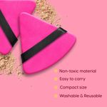 Buy MATRA Triangle Powder Puff - Soft Pizza Puff Makeup Sponge Pad for Powder, Foundation, Compact Cream & Concealer - Cosmetic Finger Puff Blender - Purplle