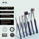 Buy CUFFS N LASHES, BRUSH SET OF 6 WITH MAKEUP HOLDER - Purplle
