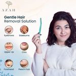 Buy Azah Feather Touch Face & Eyebrow Razor for Women | Scratch Free Facial Hair Removal | For Soft Hair | Shape Eyebrows, Upper Lips,Bikini line, Side Burns, Peach fuzz| Pack of 3 - Purplle