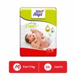 Buy Little Angel Extra Dry Baby Pants Diaper, Medium (M) Size, 56 Count, Super Absorbent Core Up to 12 Hrs. Protection, Soft Elastic Waist Grip & Wetness Indicator, Pack of 1, 56 count/pack, Upto 5-11kg - Purplle