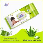 Buy Little Angel Super Soft Cleansing Baby Wipes Lid Pack, 360 Count, Enriched with Aloe vera & Vitamin E, pH balanced, Dermatologically Tested & Alcohol-free, Pack of 5,72 count/pack - Purplle