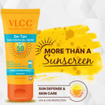 Buy VLCC De Tan SPF 50 PA+++ Sun Screen Gel Creme(125gm) - Purplle