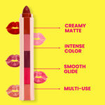 Buy NY Bae 5 IN 1 Lipstick - Timeless Hues 03 (6.5 gm) | Creamy Matte | Lip Crayon | Multi-use: Blush, Eyeshadow, Lip Liner, Bronzer | Pink, Red & Nude Shades | Travel Kit - Purplle
