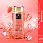 Buy Good Vibes Strawberry Cooling Gel Body Lotion (210 ml) | Instant Cooling Sensation | - Purplle