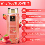 Buy Good Vibes Strawberry Cooling Gel Body Lotion (210 ml) | Instant Cooling Sensation | - Purplle