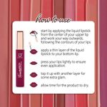 Buy Freebie Matt look Lip Makeup Temptation Liquid Matte Lipstick, Paint Red, (5ml) - Purplle