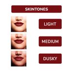 Buy Freebie Matt look Lip Makeup Temptation Liquid Matte Lipstick, Wine, (5ml) - Purplle