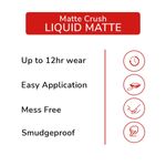 Buy Freebie Matt look Lip Makeup Temptation Liquid Matte Lipstick, Wine, (5ml) - Purplle