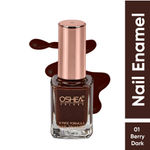 Buy Oshea Herbals Nail Enamel 01 Berry Dark 10Milliliters pack of 2 - Purplle