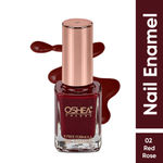 Buy Oshea HerbalsNail Enamel 02 Red Rose 10Milliliters pack of 2 - Purplle
