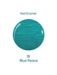 Buy Oshea HerbalsNail Enamel 18 Blue Peace 10Milliliters pack of 2 - Purplle